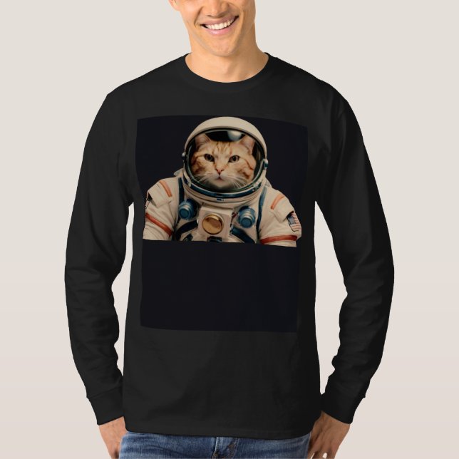 camiseta de un gato espacial (Anverso)