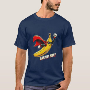 Camiseta de un hombre bananero superhéroe