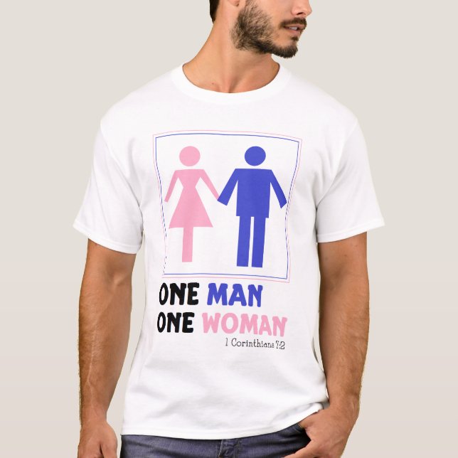 camiseta de un hombre una mujer (Anverso)
