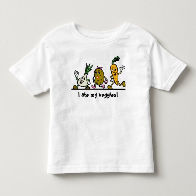 Camiseta de un niño de la zanja de la cebolla vege (Anverso)