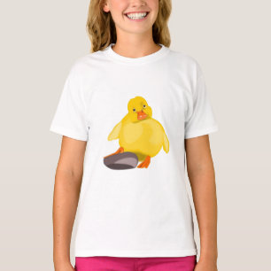 Camiseta de un niño de pato amarillo