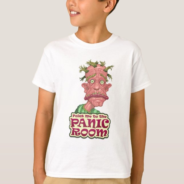 Camiseta de un niño en una sala de pánico (Anverso)