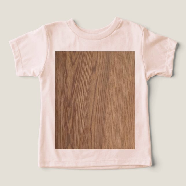 Camiseta de un niño pequeño con grano de madera (Diseño delantero )