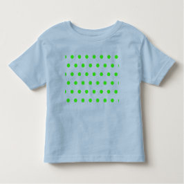 Camiseta de un niño pequeño de Polka (verde azul y