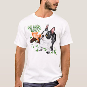 Camiseta de un niño travieso de Boston Terrier