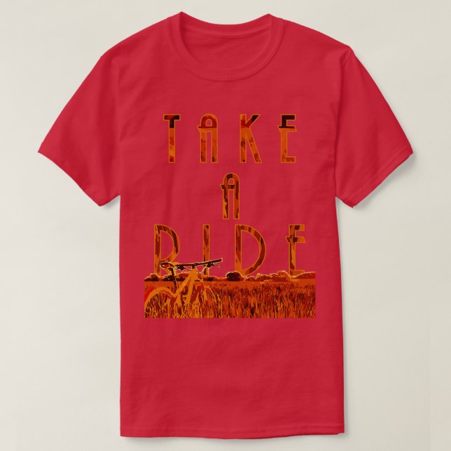 Camiseta Dé un paseo en el MTB (Diseño del anverso)