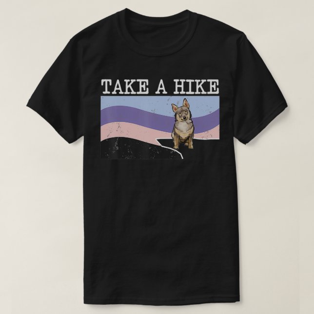 Camiseta Dé Un Paseo Por El Divertido Senderismo Gráfico Su (Diseño del anverso)
