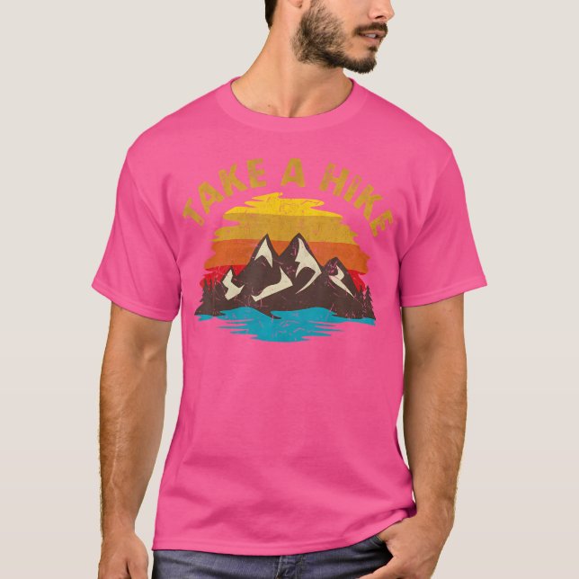 Camiseta Dé Un Paseo Por Las Montañas Al Aire Libre Sunset  (Anverso)