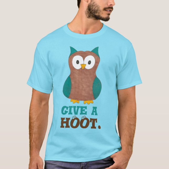 Camiseta Dé un Personalizado de HOOT Owl Bird Eyes Eyeballs (Anverso)