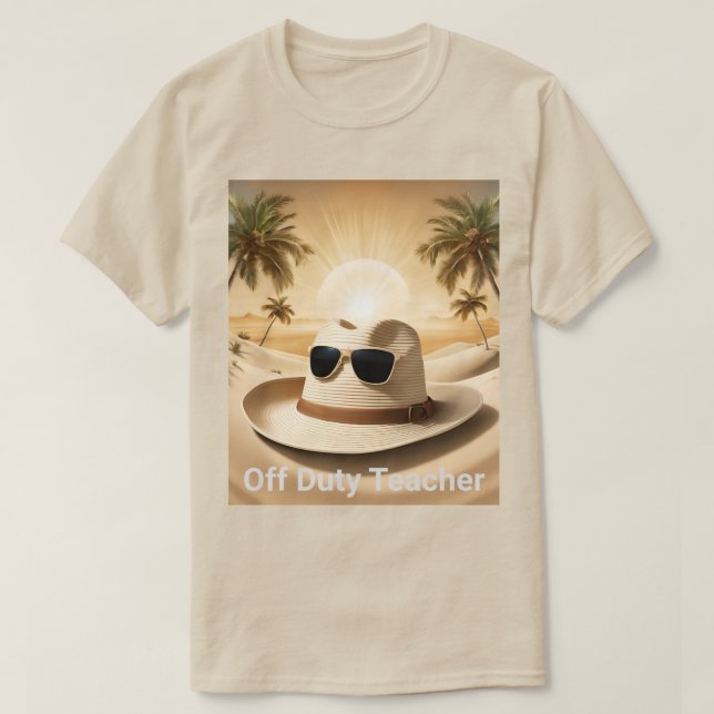 Camiseta de un profesor fuera de servicio para hom (Diseño del anverso)