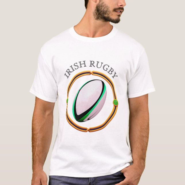 Camiseta de un seguidor de rugby irlandés (Anverso)