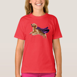 Camiseta de un superhéroe de oro