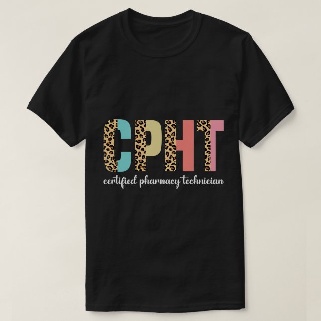 Camiseta de un técnico de farmacia certificado por (Diseño del anverso)