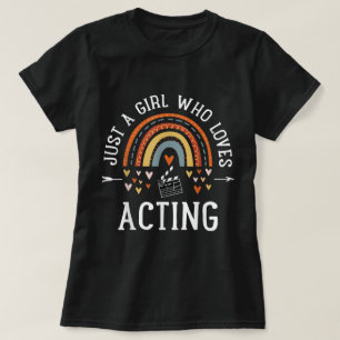 Camiseta de una chica que ama actuar