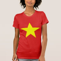 Camiseta de una estrella amarilla de Vietnam