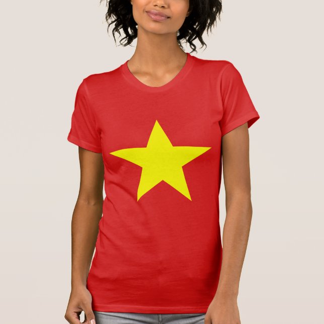 Camiseta de una estrella amarilla de Vietnam (Anverso)