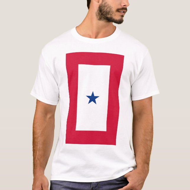 camiseta de una estrella de la bandera del (Anverso)