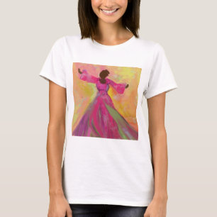 Camiseta de una mujer africana bailando