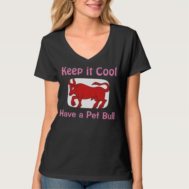 Camiseta de una mujer animal toro (Anverso)