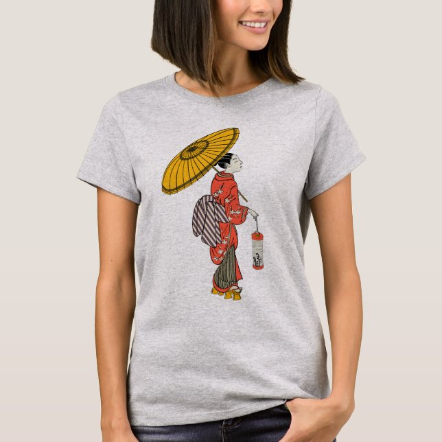 Camiseta de una mujer asiática (Anverso)