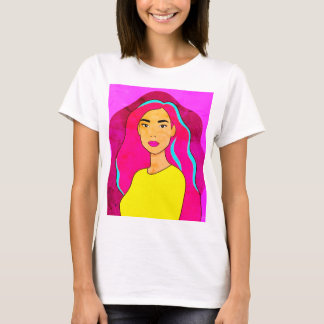 Camiseta de una mujer de arte pop | Tee gráfico re
