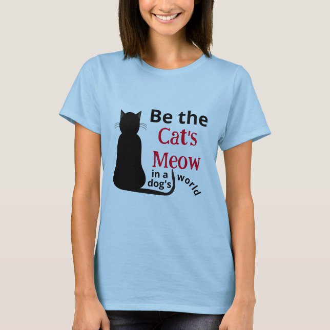 Camiseta de una mujer de gato (Anverso)
