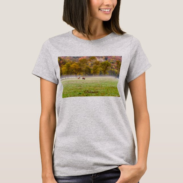 Camiseta de una pareja de alce enfurecida (Anverso)