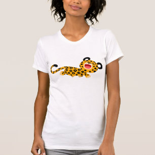 Camiseta de una Personalizado cariñosa leopardo