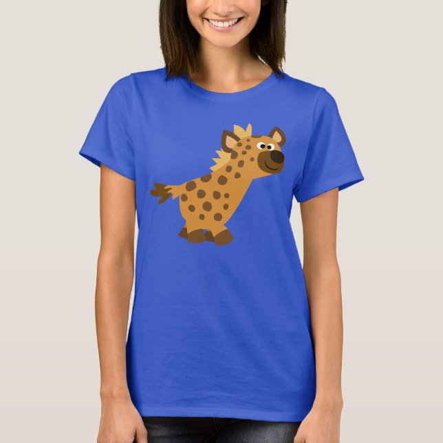 Camiseta de una Personalizado de paseo suave Hyena (Anverso)