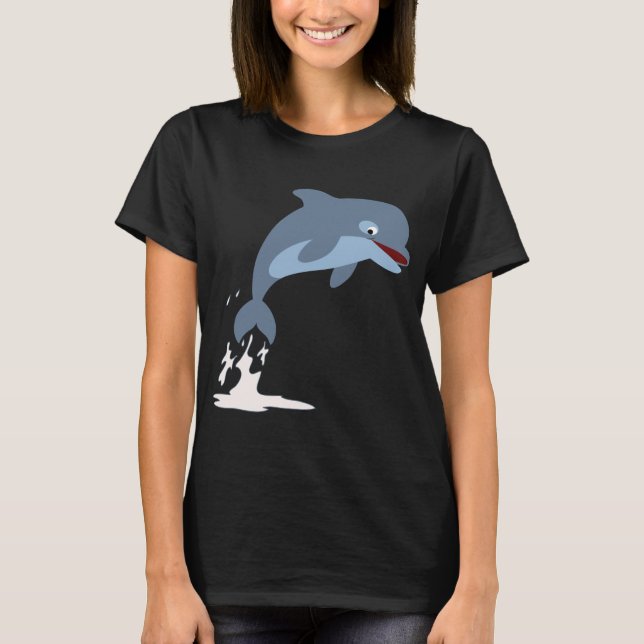 Camiseta de una Personalizado encantadora Dolphin  (Anverso)