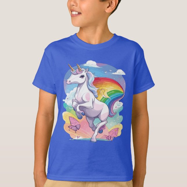 Camiseta de unicornio. (Anverso)