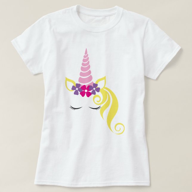 Camiseta de Unicornio Bonito (Diseño del anverso)