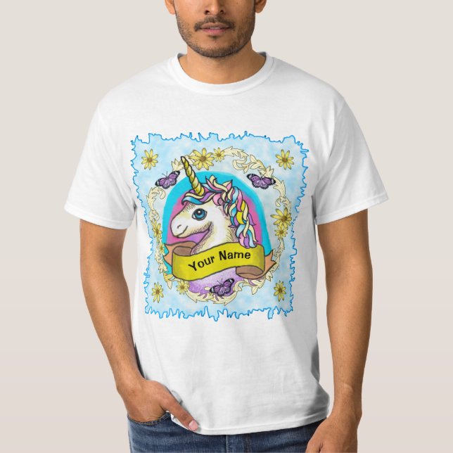 Camiseta de Unicornio Caprichoso (Anverso)