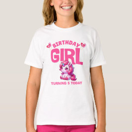 Camiseta de Unicornio Cumpleaños – Cumpliendo 5 Ho