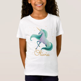 Camiseta de unicornio de Chicas - Nombre personali