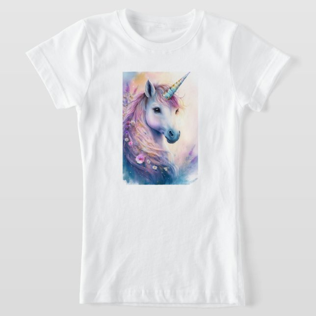 Camiseta de unicornio de fantasía para niñas (Distribución)