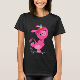 Camiseta de unicornio de la Personalizado de patin