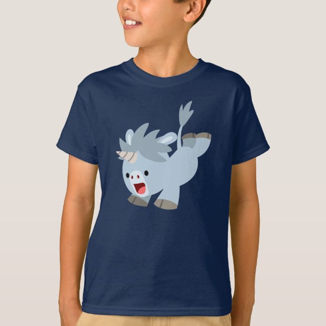 Camiseta de unicornio de niños Personalizado malic (Anverso)