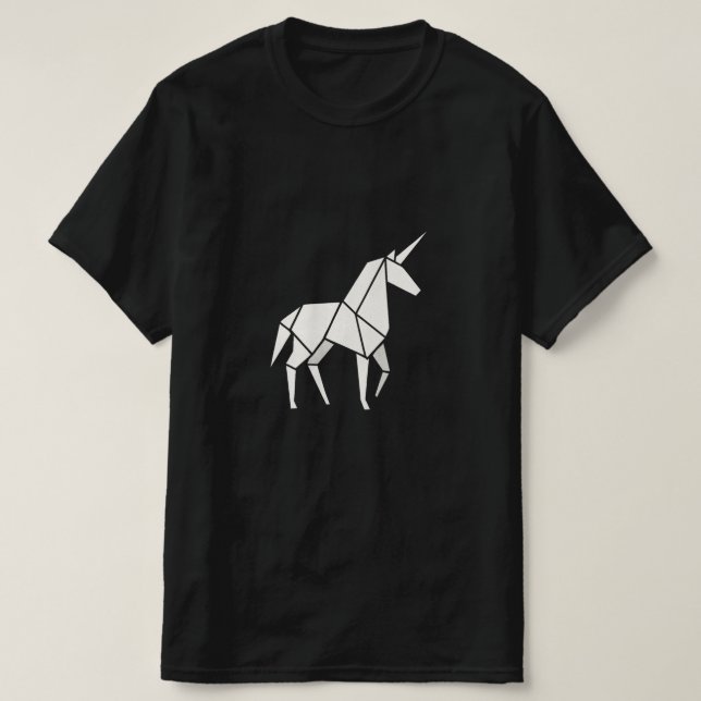Camiseta de Unicornio de ORIGAMI (Diseño del anverso)