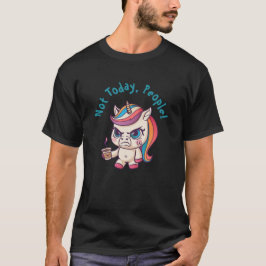 Camiseta de Unicornio enojada