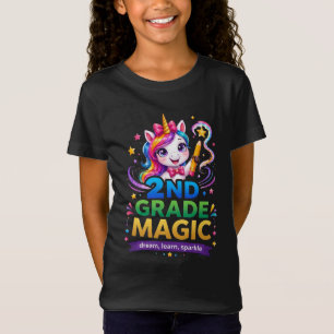 Camiseta de Unicornio Mágico de 2do Grado – Niñas