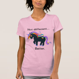 Camiseta de unicornio negro