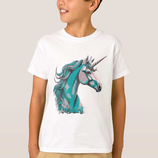 Camiseta de Unicornio para Niños (Anverso)