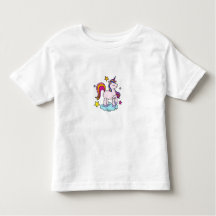 Camiseta de unicornio pastel lindo para niños