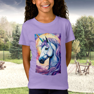 Camiseta de Unicornio púrpura cósmica