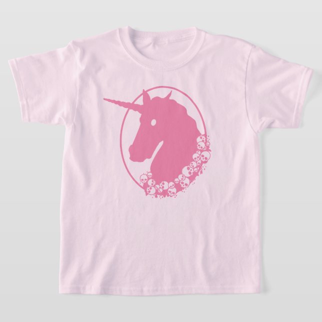 Camiseta de Unicornio Zombie Rosa (Distribución)