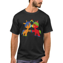 Camiseta de unicornios LGBTQIA de dibujos animados