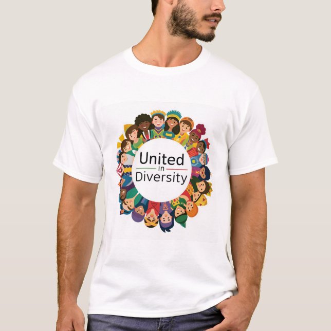 Camiseta de unidad inclusiva | Unidos en la divers (Anverso)