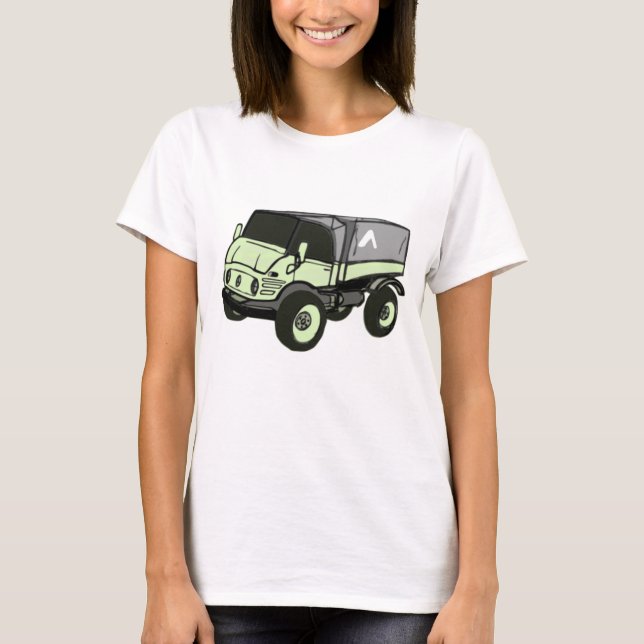 Camiseta de Unimog el | del Benz de Mercedes (Anverso)