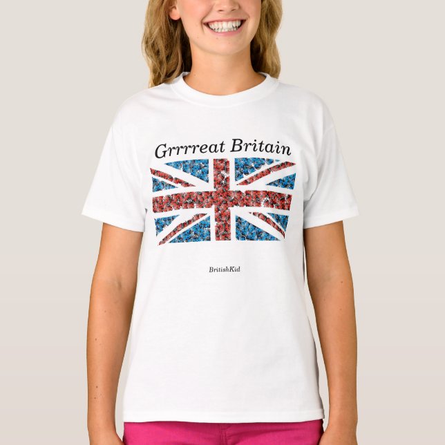 Camiseta de Union Jack del chica (Anverso)